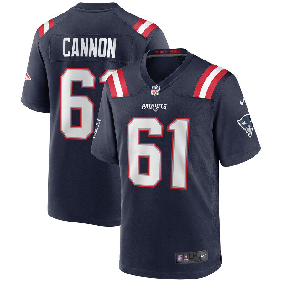 Men New England Patriots 6 Marcus Cannon Nike Navy Game NFL Jersey